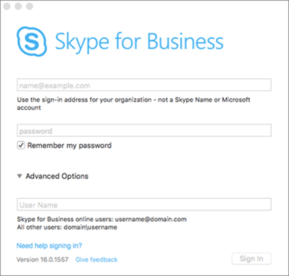 skype for business mac client