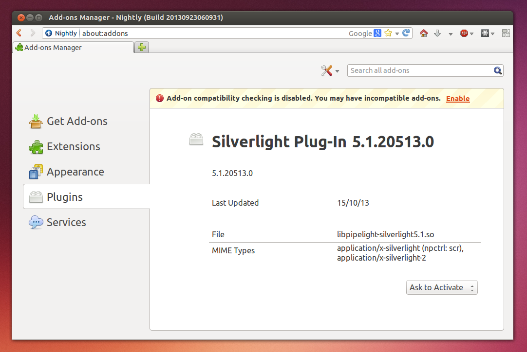 what browser works with silverlight